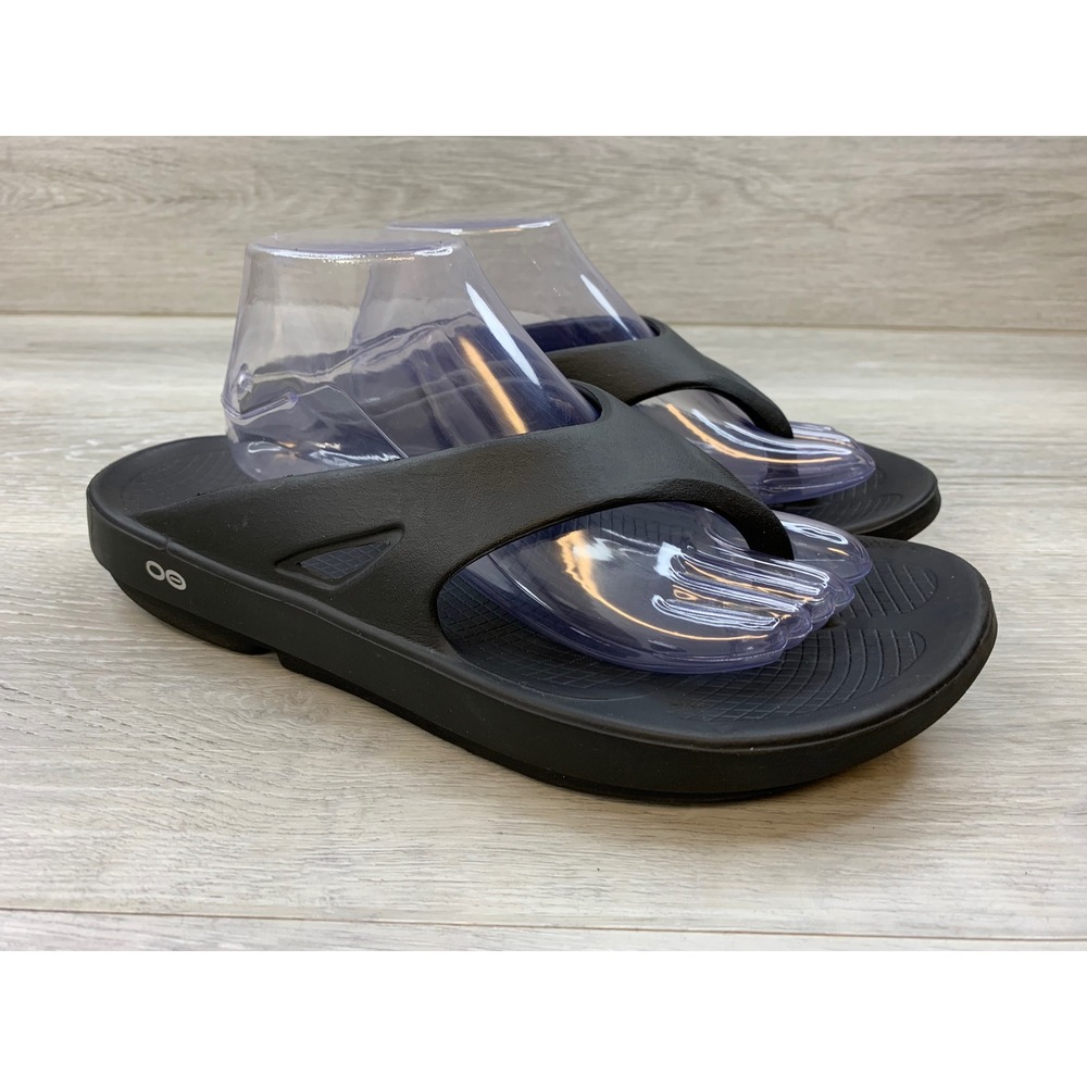 Oofos OOriginal Recovery Sandals Black Men's 12 Thong Flip Flops Comfort Shoes